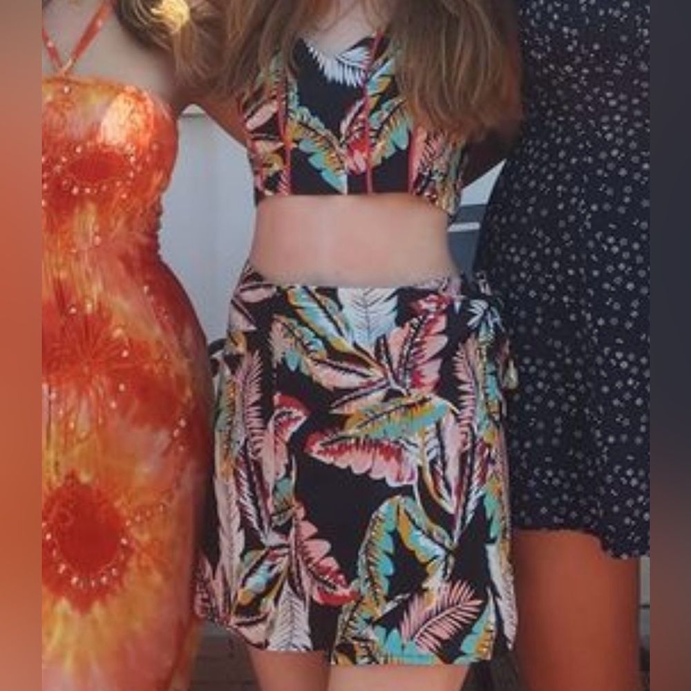 Boho top and skirt matching set B.O.G Collective XS